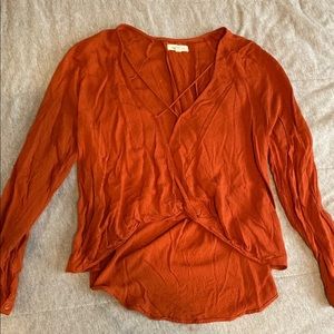 Burnt Orange Blouse
